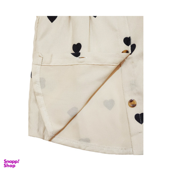 مانتو دخترانه شین کد 5742 رنگ سفید