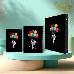 ست لوازم تحریر پدیده نقش طرح مریخی مجموعه 3 عددی