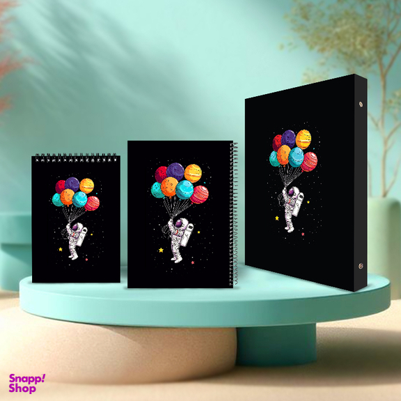 ست لوازم تحریر پدیده نقش طرح مریخی مجموعه 3 عددی