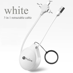 کابل تبدیل USB به USB-C / microUSB / لایتنینگ پرووان مدل PCC108R طول 1 متر