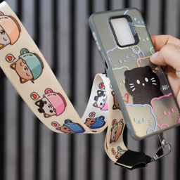 کاور گوشی موبایل سوکول مدل گربه کد پیشی مناسب برای شیائومی Redmi Note 9S / 9 Pro به همراه بند آویز