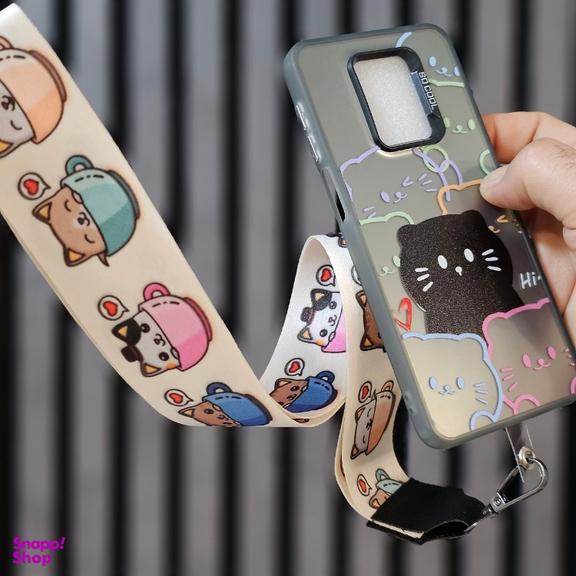 کاور گوشی موبایل سوکول مدل گربه کد پیشی مناسب برای شیائومی Redmi Note 9S / 9 Pro به همراه بند آویز
