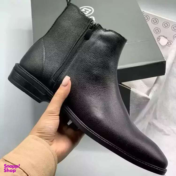 نیم بوت چرم طبیعی مردانه مدل M7 چرمید