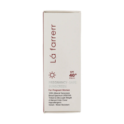 کرم ضد آفتاب رنگی لافارر SPF+40 مناسب دوران بارداری وزن 40 گرم