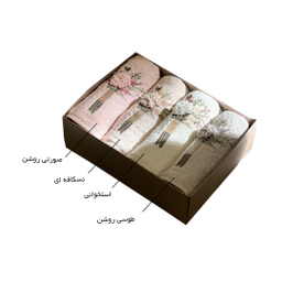 حوله دستی گل برجسته رویال هوم طرح فولیا سایز 50×90 سانتی متر