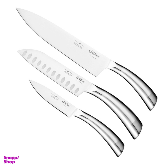 چاقو آشپزخانه جی فی نی کد 1-2-5 مجموعه 3 عددی