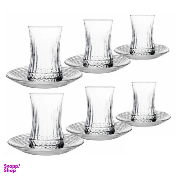 سرویس چای خوری پاشاباغچه مدل الیسا کد 7020 بسته 12 عددی