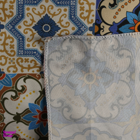 دستمال سر و گردن مدل باندانا طرح کاشی سنتی