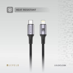 کابل تبدیل Type-C به Lightning لولو مدل LVLOCLCBK طول 1 متر