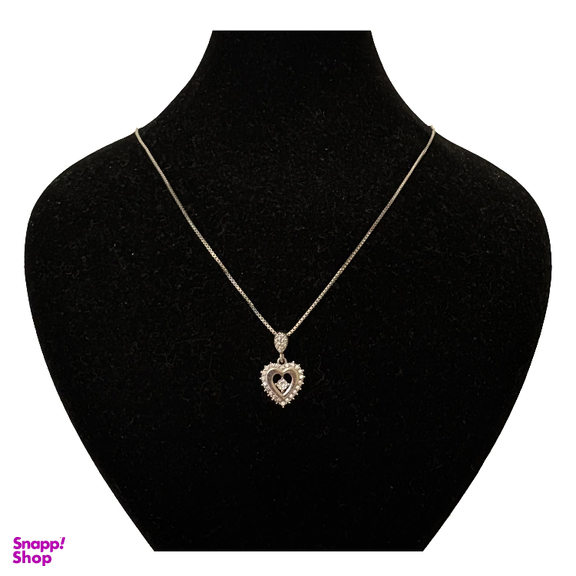گردنبند نقره زنانه گیرا مدل قلب کد G1035