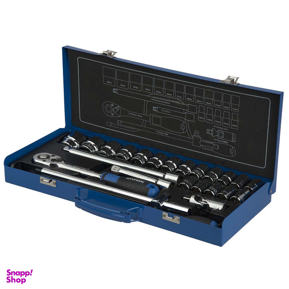 مجموعه 24 عددی سری و آچار بکس هیوندای مدل SS-1224