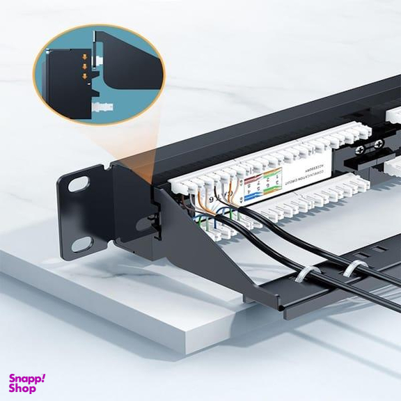 پچ پنل 24 پورت Cat6 یوگرین مدل NW127 کد 70423