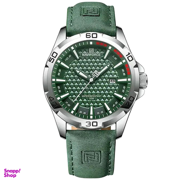 ساعت مچی عقربه ای مردانه نیوی فورس مدل تقویم دار بند جیر کد NF8023-S/GN