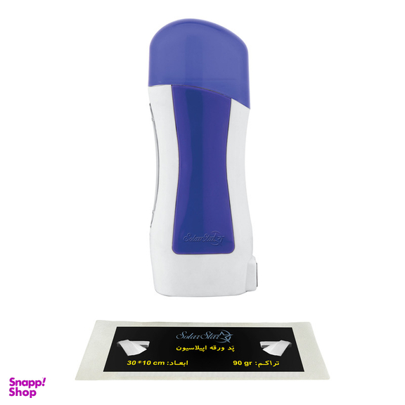 دستگاه موم گرم کن و ذوب وکس خشابی سولار استار مدل 401 به همراه پد اپیلاسیون بسته 10 عددی