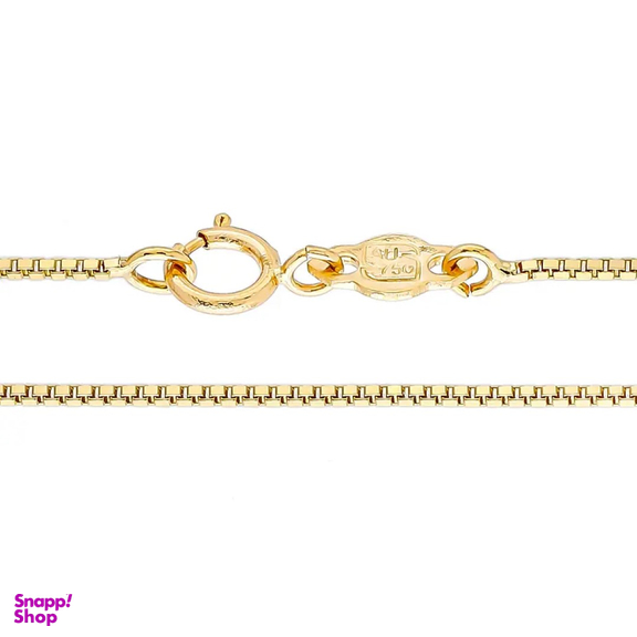 زنجیر طلا 18 عیار زنانه میلی گالری مدل ونزی گلستانه کد MT838 سایز 40 سانتی متر
