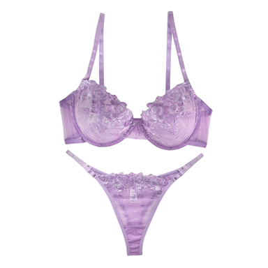 ست شورت و سوتین زنانه برتا کد 2020KP رنگ بنفش