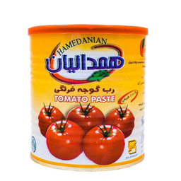 رب گوجه فرنگی همدانیان وزن 800 گرم بسته 6 عددی