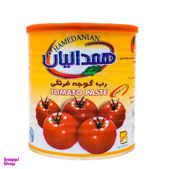 رب گوجه فرنگی همدانیان وزن 800 گرم بسته 6 عددی