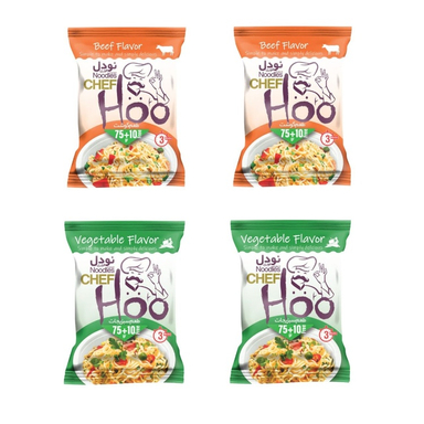 نودل شف هو طعم گوشت و سبزیجات وزن 340 گرم بسته 4 عددی