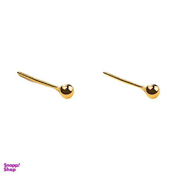 گوشواره میخی طلا 18 عیار زنانه مدل گوی طلا تی گلد کد 00199