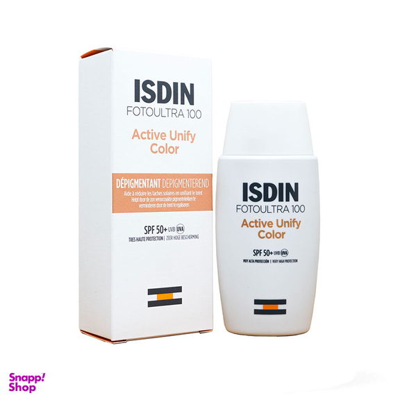 کرم ضد آفتاب رنگی ایزدین مدل Active Unify Color حجم 50 میلی لیتر