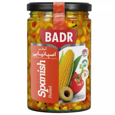 ترشی اسپانیایی بدر وزن 650 گرم