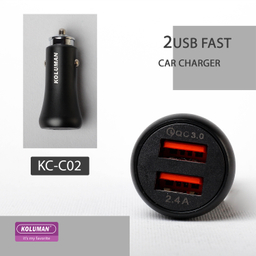 شارژر فندکی 20 وات کلومن مدل KC-C02 همراه کابل USB-C