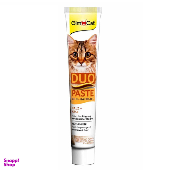 خمیر مالت گربه جیم کت مدل Duo Paste Anti Hairball طعم پنیر وزن 50 گرم
