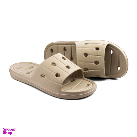 دمپایی حمام مردانه پاپا مدل تیام کد 014 رنگ نسکافه ای