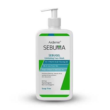 ژل شستشو صورت آردن (Ardene) مدل Sebugel سری Sebuma حجم 350 میلی لیتر