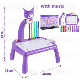 بازی آموزشی رنگ آمیزی ناب سل مدل میز نقاشی پروژکتوردار طرح کرومی