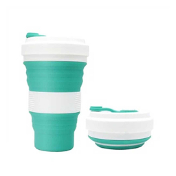 ماگ سیلیکونی تاشو مدل Collapsible گنجایش 350 میلی لیتر