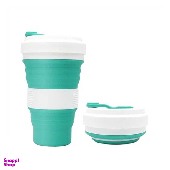 ماگ سیلیکونی تاشو مدل Collapsible گنجایش 350 میلی لیتر