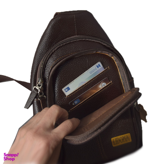 کیف بادی بگی چرم طبیعی مردانه لیدوما کد 09999