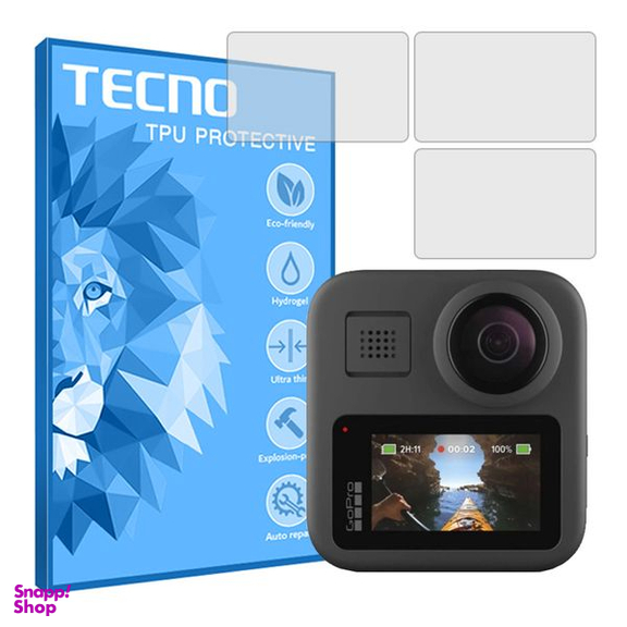 محافظ صفحه نمایش شفاف دوربین تکنو  مدل HyGEL مناسب برای دوربین فیلم برداری گوپرو MAX 360 بسته 3 عددی