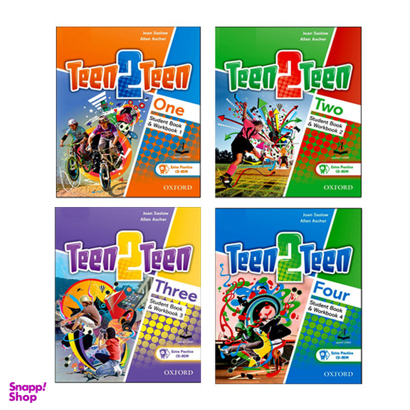 کتاب Teen 2 Teen اثر Joan Saslow and Allen Ascher انتشارات آرماندیس مجموعه 4 جلدی به همراه سی دی