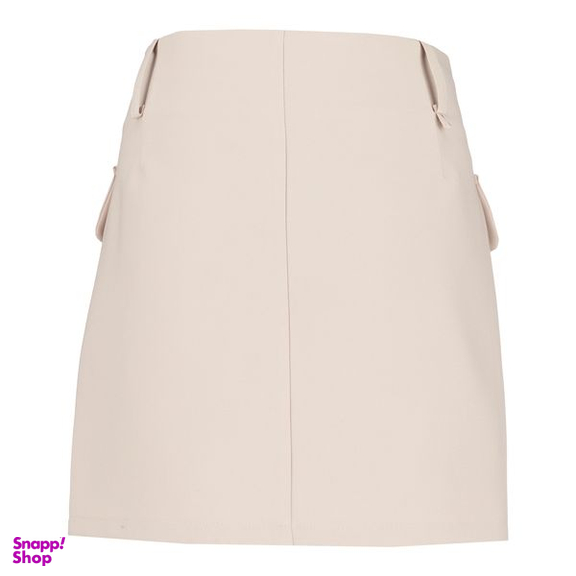 دامن زنانه سرژه مدل 210205 رنگ کرم