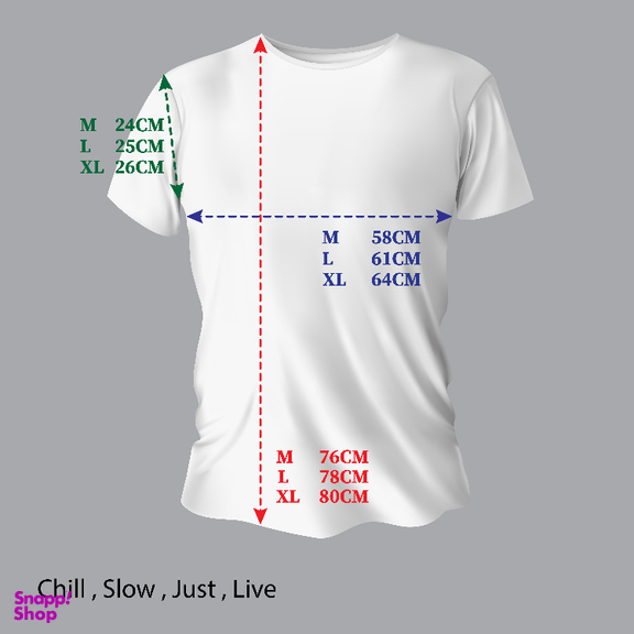 تیشرت زیگ مدل chill out رنگ آبی