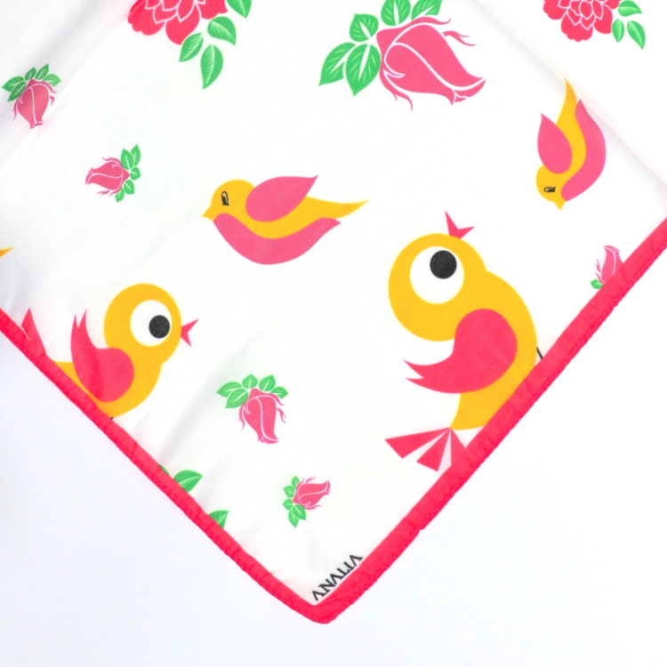 دستمال سر و گردن دخترانه مدل شاد طرح کارتونی کد 1060