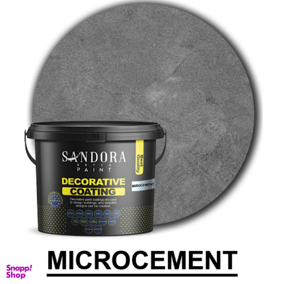 رنگ میکروسمنت سفید ساندورا کد 001 وزن 1 کیلوگرم