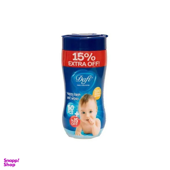 دستمال مرطوب کودک دافی مدل Extra بسته 60 عددی