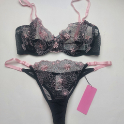 ست شورت و سوتین زنانه برتا کد 2020BS رنگ مشکی