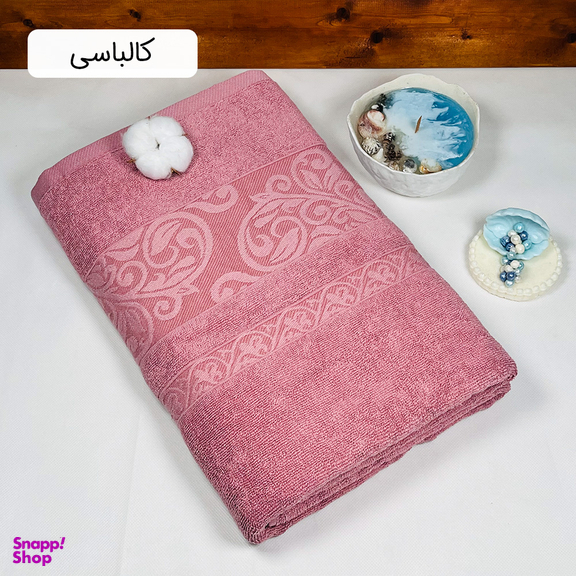 حوله حمامی دنیز طرح آنیسا سایز 100×160 سانتی متر
