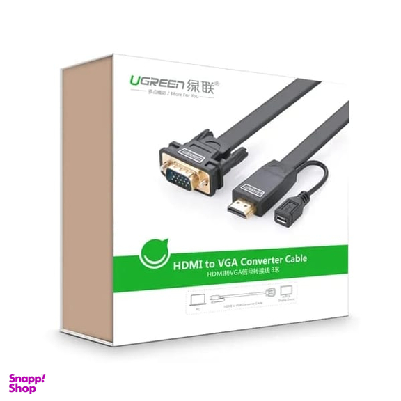 کابل تبدیل HDMI به VGA یوگرین مدل MM101 کد 30449 طول 1.5 متر