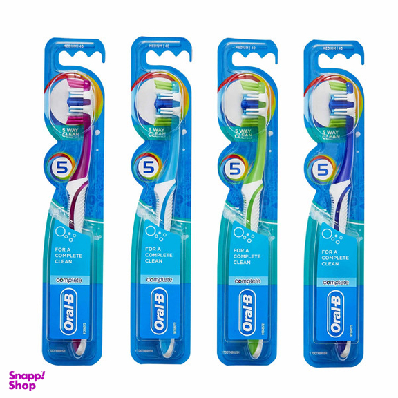 مسواک اورال بی سری Complete Clean مدل 5Way برس متوسط