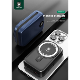 پاوربانک 22.5 وات گرین لاین مدل Monaco MagSafe ظرفیت 20000 میلی آمپر ساعت
