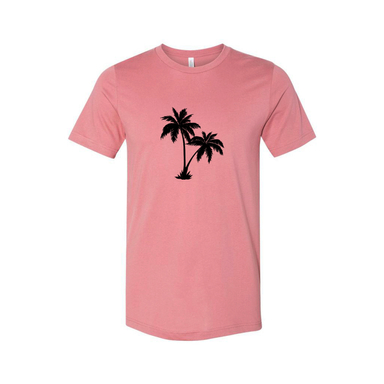 تیشرت مردانه طرح نخل کد T601 رنگ گلبهی