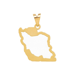 پلاک گردنبند طلا 18 عیار زنانه دیانا مدل ایران کد 95