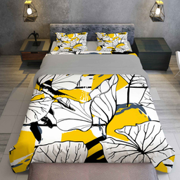 سرویس روتختی تک نفره 5 تکه نوپه هوم طرح برگ TXY79