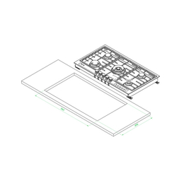 اجاق گاز صفحه ای کن مدل RIGEL
